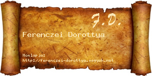 Ferenczei Dorottya névjegykártya